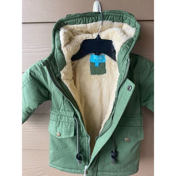 Olive Denim Bay Kids Jacket 3T